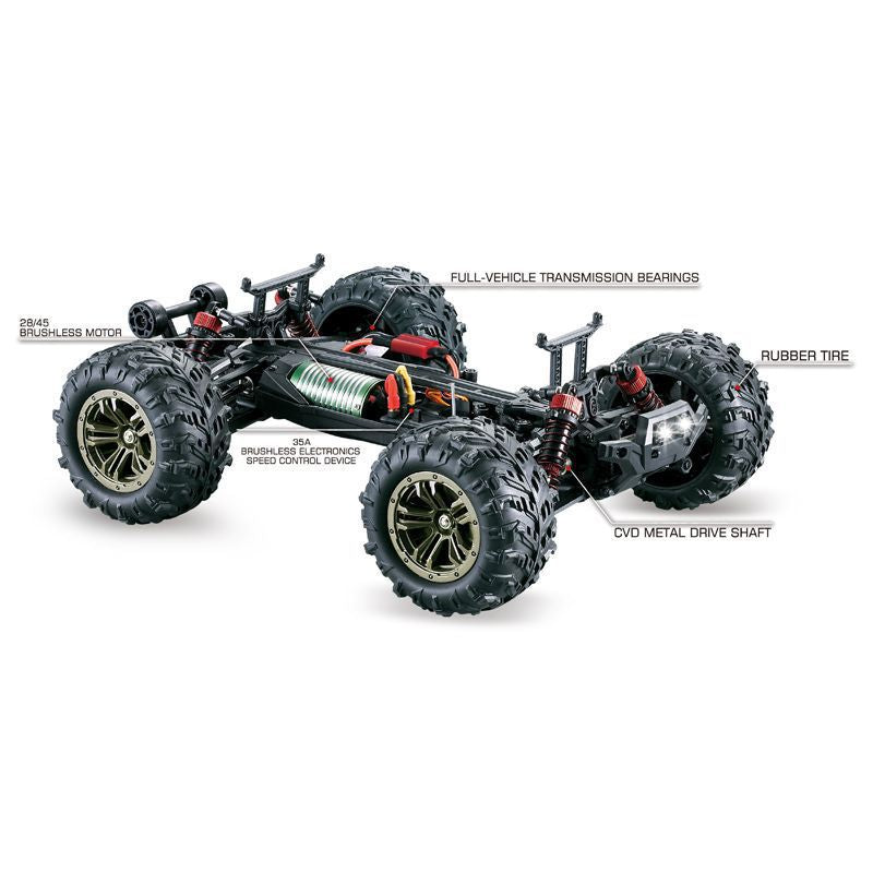 4WD Brushless Remote Control Car with 2.4GHz Frequency - ToylandEU
