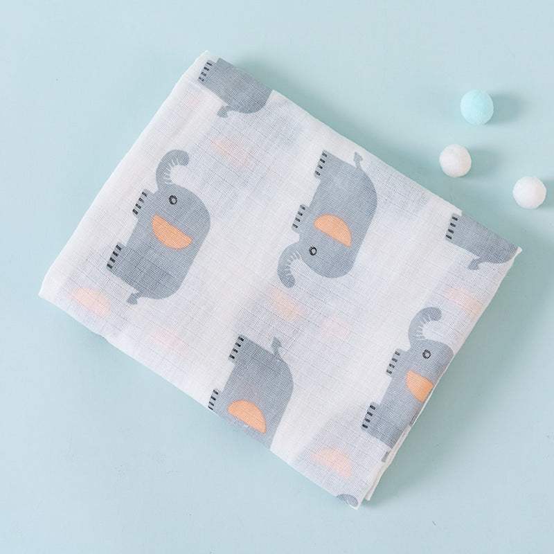 Cotton Double-Layer Cartoon Baby Blanket | Cotton | Baby Blanket