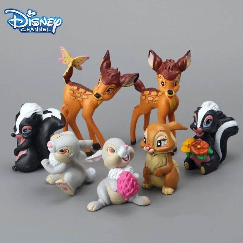 7Pcs Disney Cartoon Bambi Deer Action Dolls Kids Gifts - ToylandEU