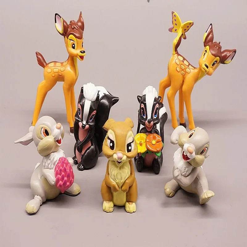 7Pcs Disney Cartoon Bambi Deer Action Dolls Kids Gifts - ToylandEU