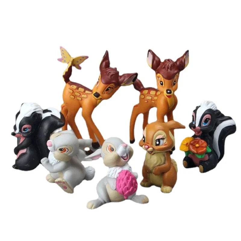 7Pcs Disney Cartoon Bambi Deer Action Dolls Kids Gifts - ToylandEU