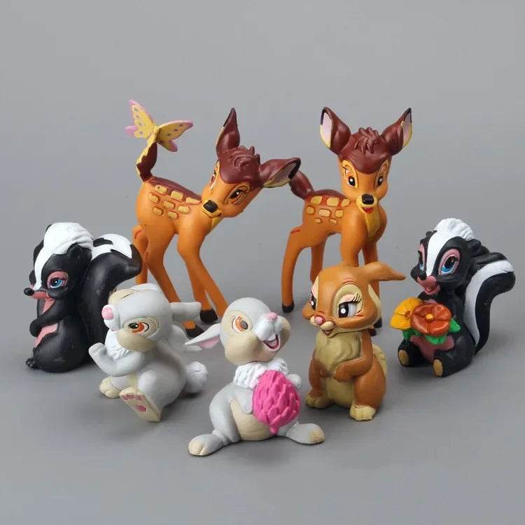 7Pcs Disney Cartoon Bambi Deer Action Dolls Kids Gifts - ToylandEU
