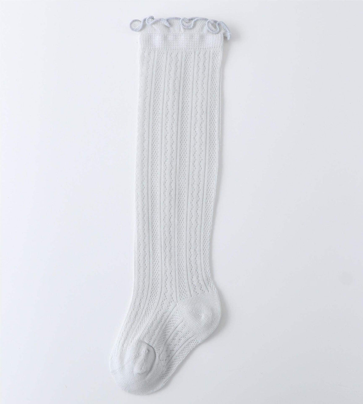 Infant And Toddler Breathable Mesh Air-Conditioning Socks | White, Gray