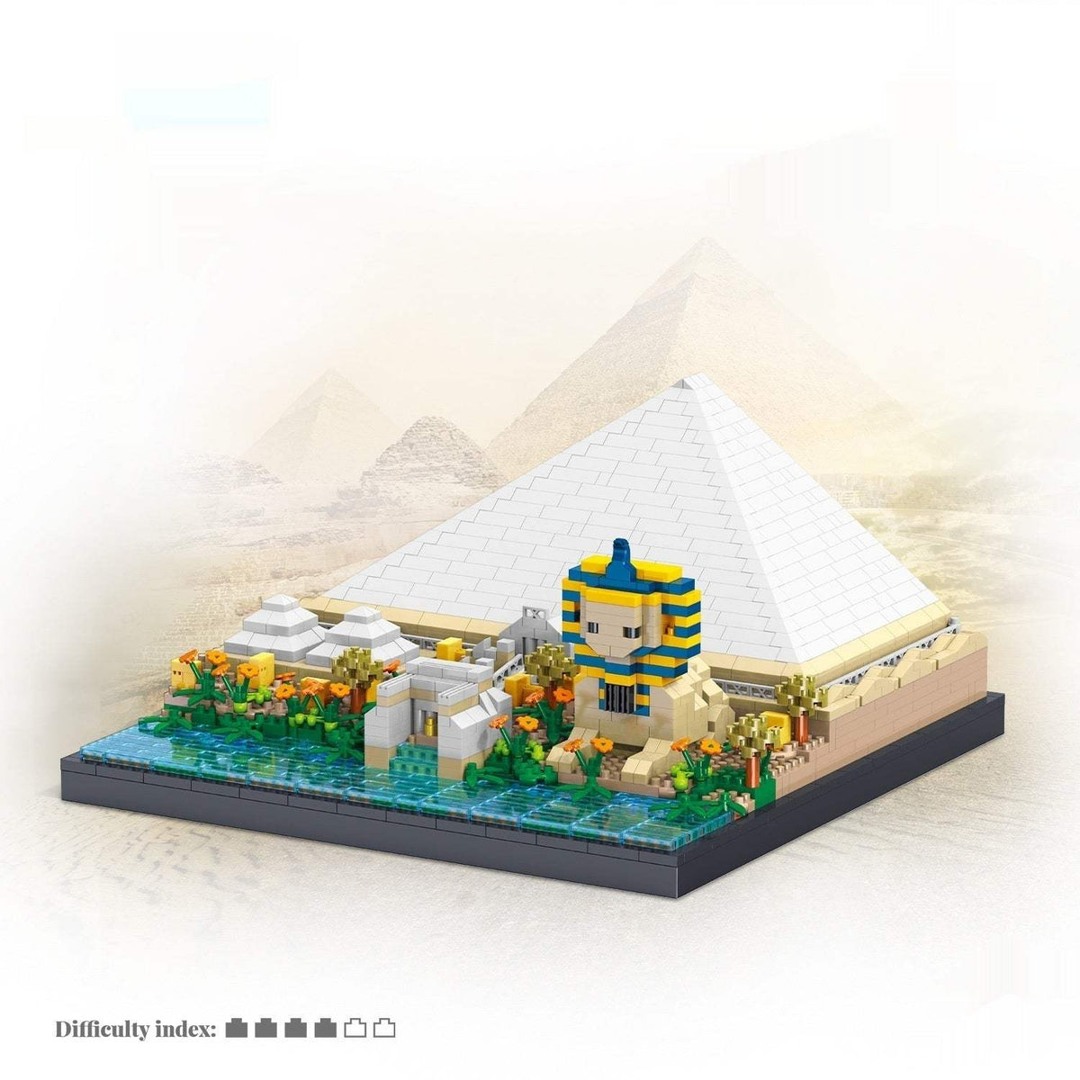Pyramid Micro Diamond Building Blocks | LZ8341, 2273 Pieces
