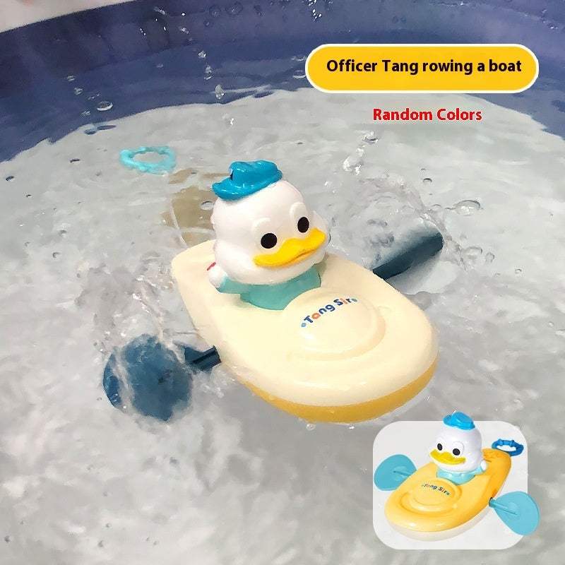 Yellow Duck Kayak Bath Toy | Plastic | Bath Toys