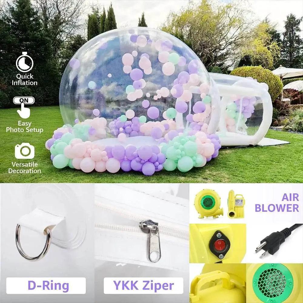  8.2Ft Clear Dome Inflatable Bubble Tent with Blower for Outdoor Parties -  ToylandEU™