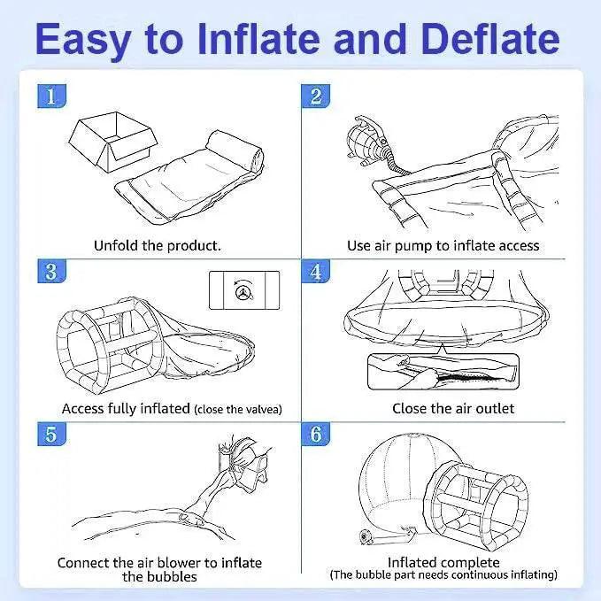  8.2Ft Clear Dome Inflatable Bubble Tent with Blower for Outdoor Parties -  ToylandEU™