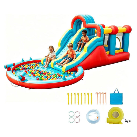  8 In 1 Inflatable Water Slide Park For Backyard Fun -  ToylandEU™