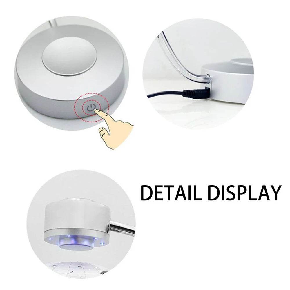 8 Inch LED Illuminated Magnetic Floating Globe - High-Tech Decorative Display - ToylandEU