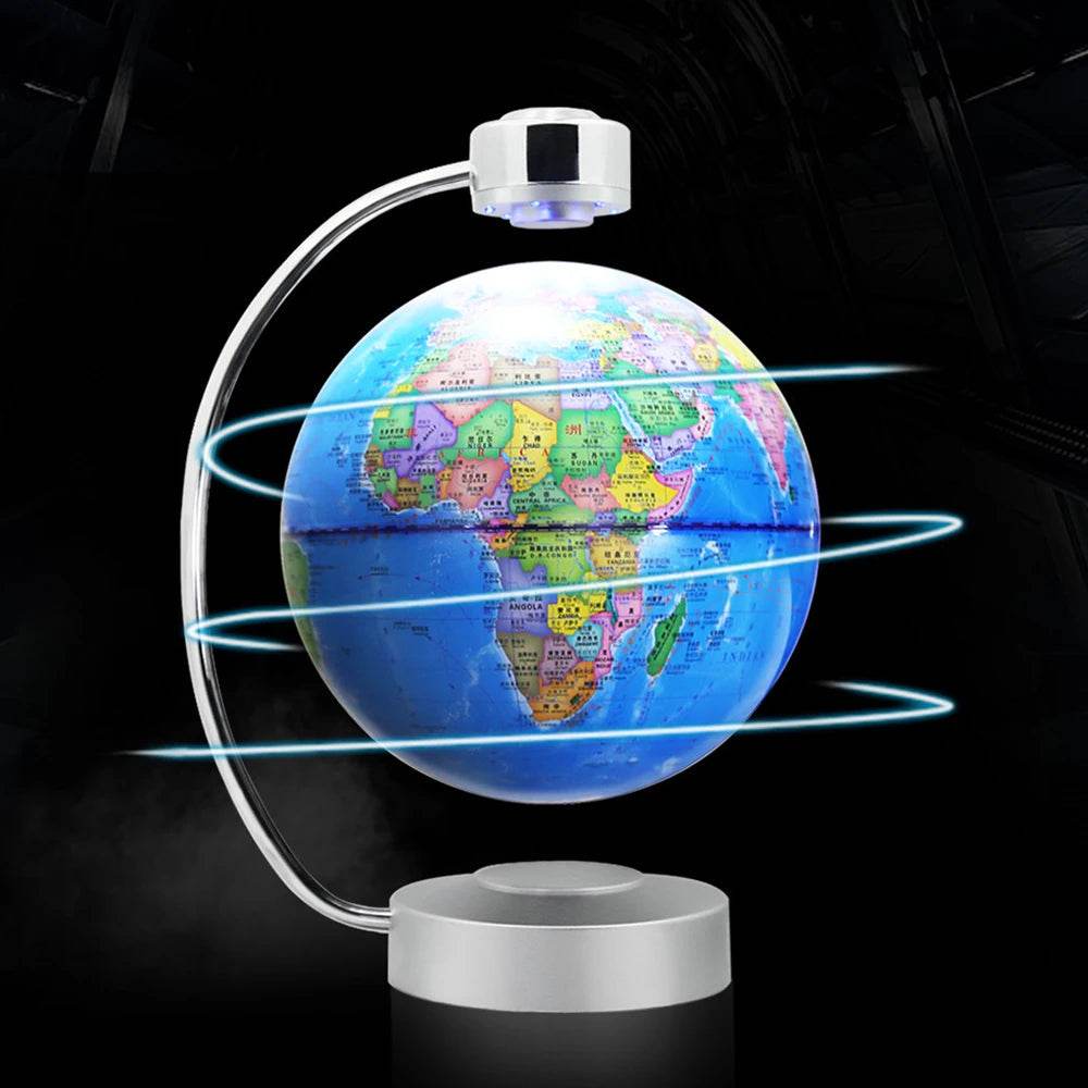 8 Inch LED Illuminated Magnetic Floating Globe - High-Tech Decorative Display - ToylandEU