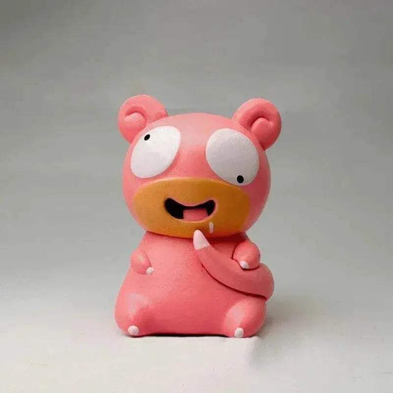 8 PCS Silly Pokemon Mini Figurine Set, Pikachu Bulbasaur Charmander Squirtle Cute PVC Action Figures - ToylandEU