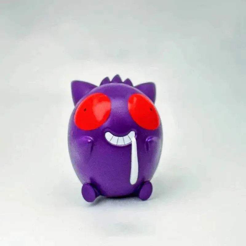 8 PCS Silly Pokemon Mini Figurine Set, Pikachu Bulbasaur Charmander Squirtle Cute PVC Action Figures - ToylandEU