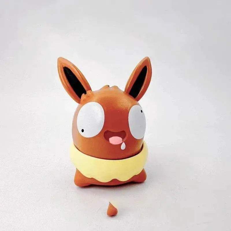 8 PCS Silly Pokemon Mini Figurine Set, Pikachu Bulbasaur Charmander Squirtle Cute PVC Action Figures - ToylandEU