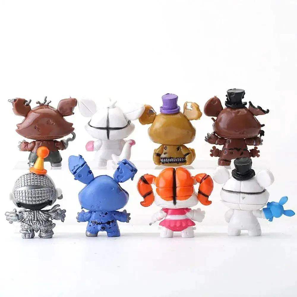 8 PCs Set Freddy Figures, Five Nights At Freddy's FNAF Horror Gaming Figurines - ToylandEU