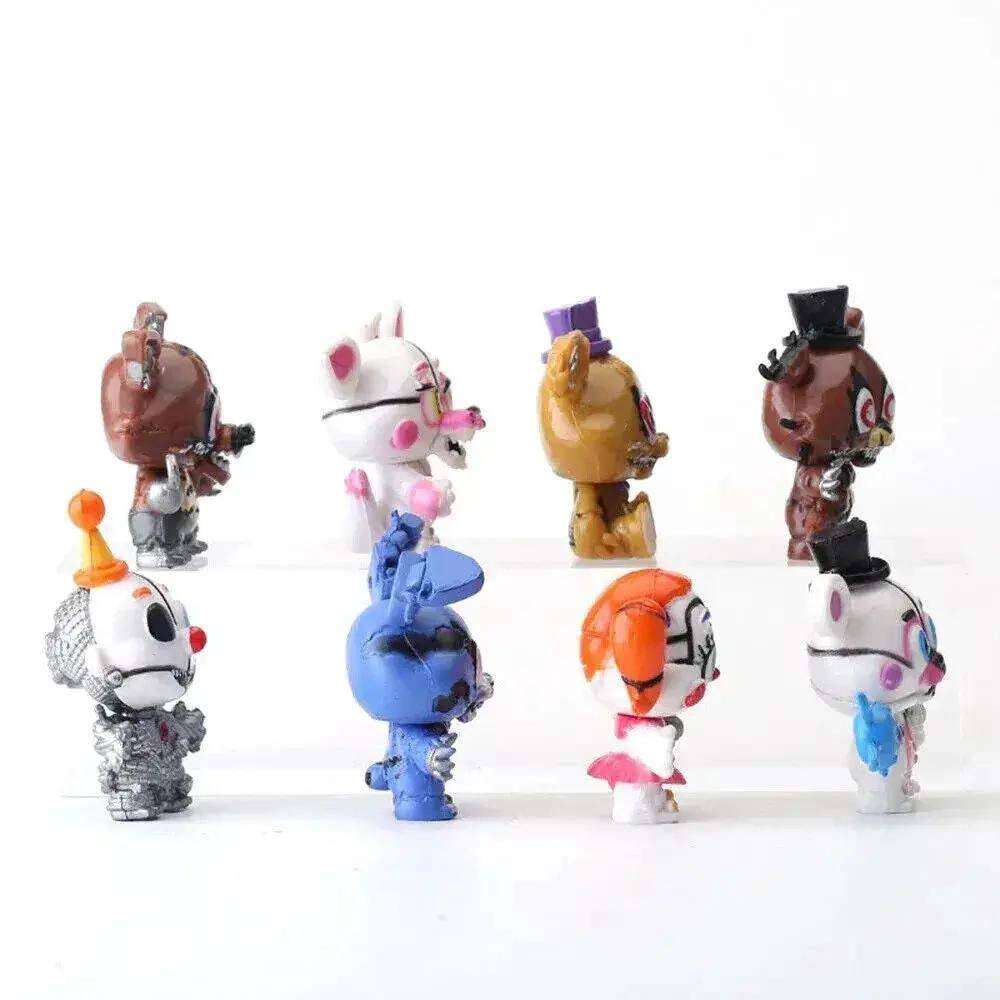 8 PCs Set Freddy Figures, Five Nights At Freddy's FNAF Horror Gaming Figurines - ToylandEU