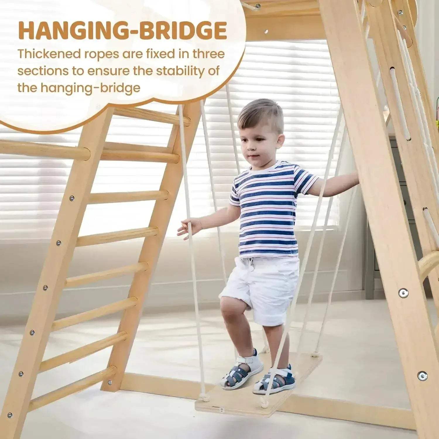 8-in-1 Indoor Jungle Gym For Kids And Toddlers With Swing - ToylandEU