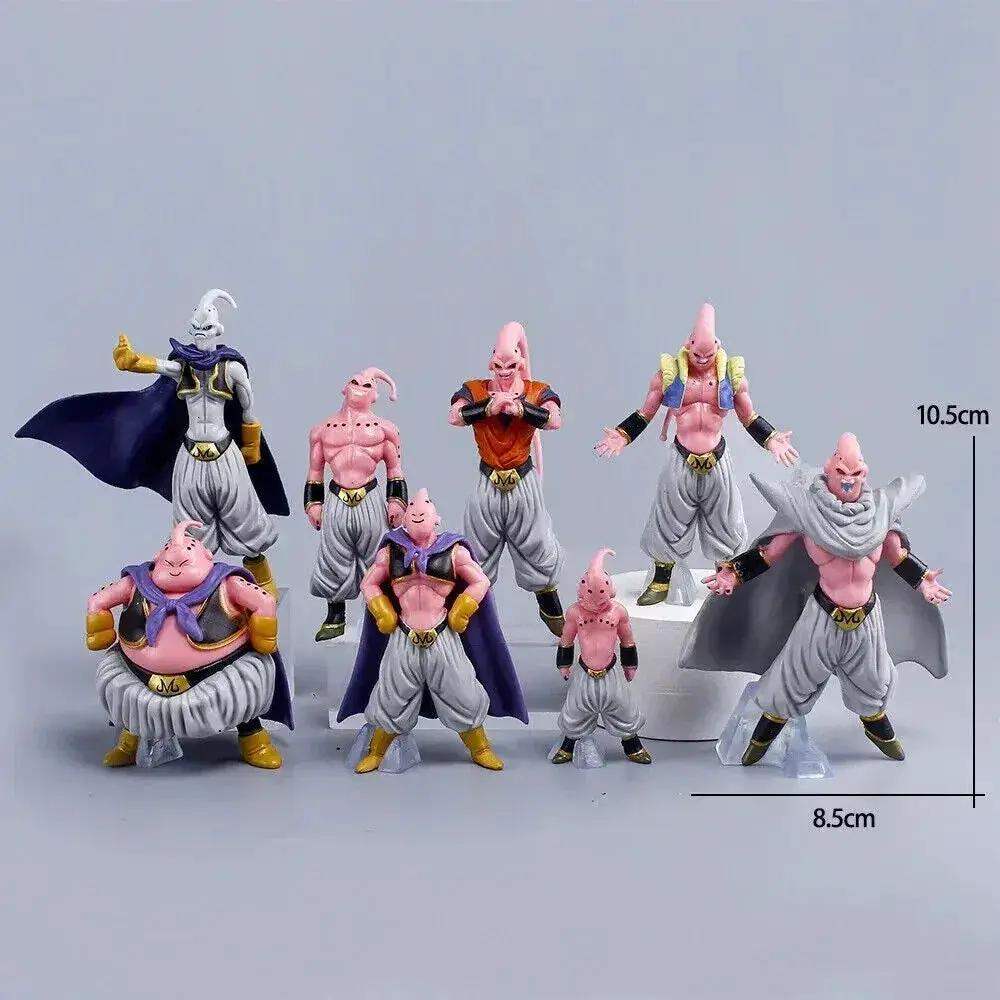 8 pcs Majin Buu Figure Set, Super Evil Kid Innocent Fat Dragon Ball Z Figurines - ToylandEU