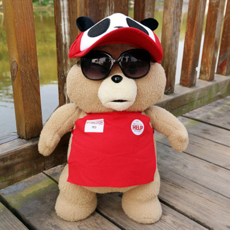 8 styles Movie Teddy Bear Ted 2 Plush Toys In Apron Soft Stuffed