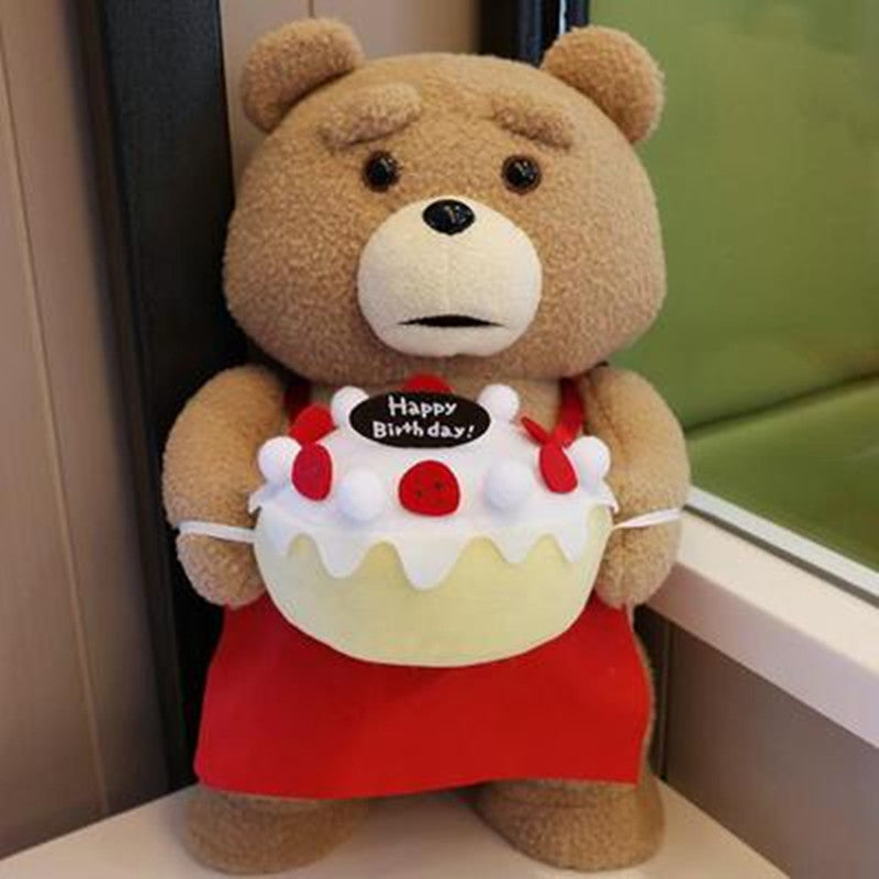 8 styles Movie Teddy Bear Ted 2 Plush Toys In Apron Soft Stuffed