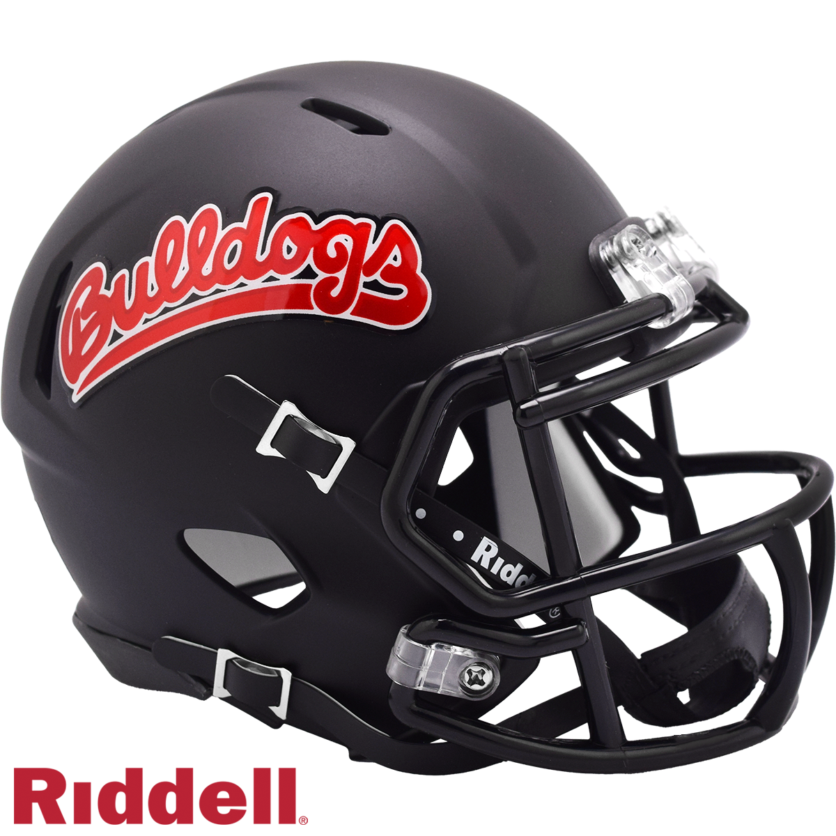 Fresno State Bulldogs Helmet Riddell Replica Mini Speed Style Matte Black