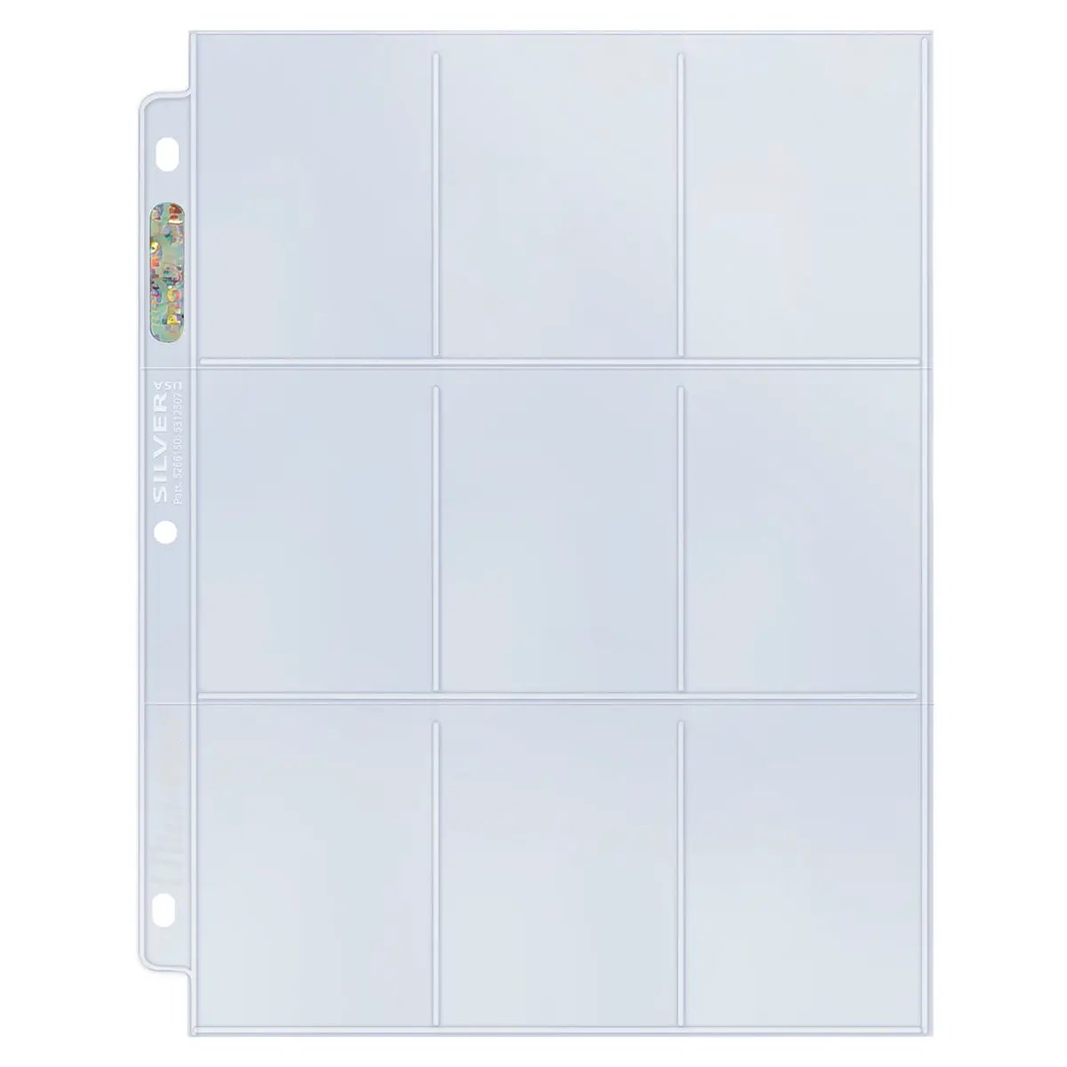 9 Pocket Silver Series Page (25 pack)