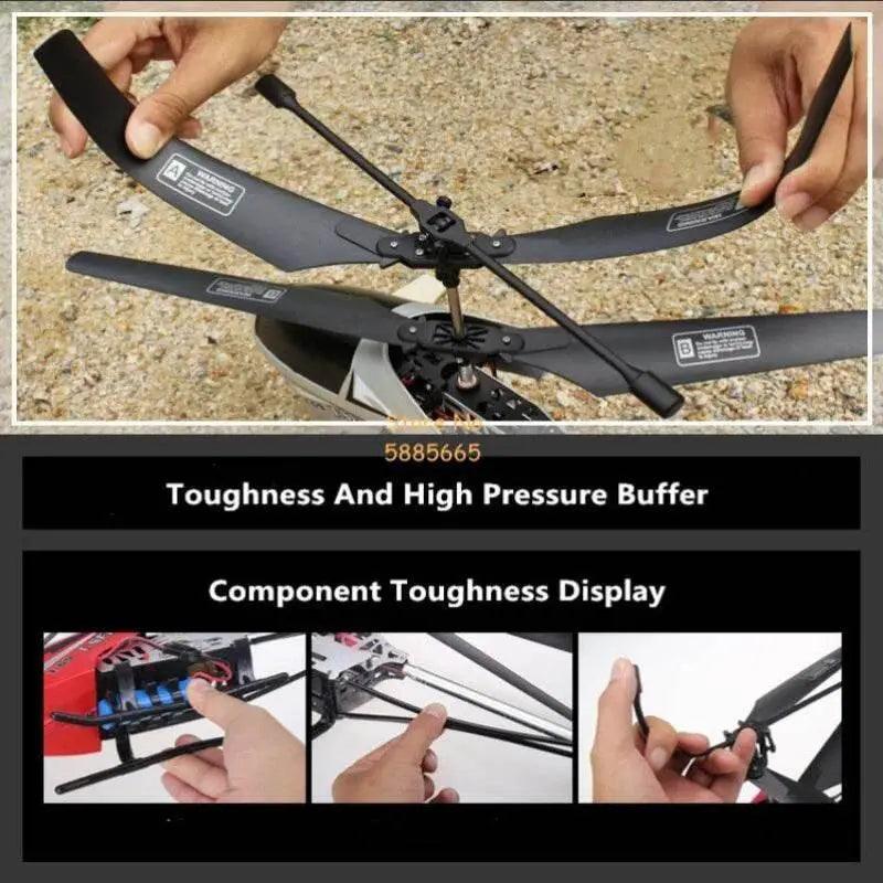  80CM Dual Flexible Propeller LED Remote Control Helicopter Toy -  -  ToylandEU™