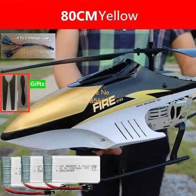  80CM Dual Flexible Propeller LED Remote Control Helicopter Toy -  -  ToylandEU™
