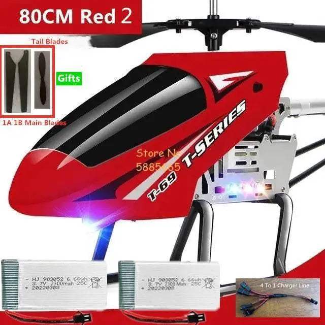  80CM Dual Flexible Propeller LED Remote Control Helicopter Toy -  -  ToylandEU™
