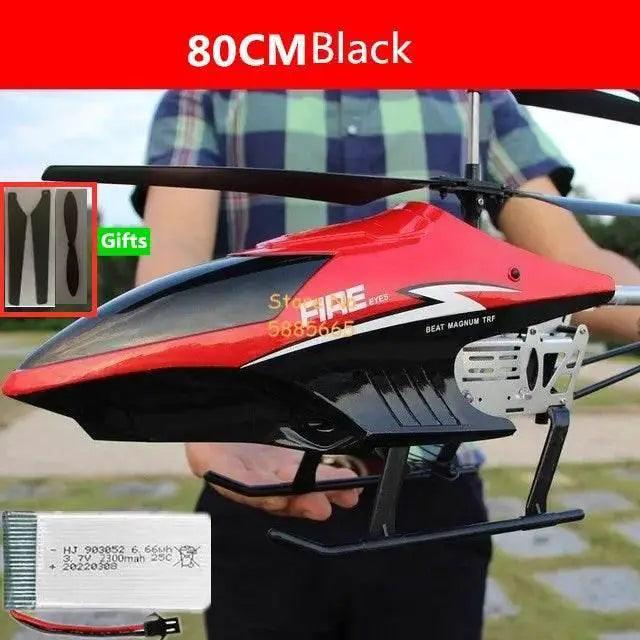  80CM Dual Propeller LED RC Helicopter - Remote Control Toy with  -  ToylandEU™