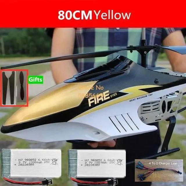  80CM Dual Propeller LED RC Helicopter - Remote Control Toy with  -  ToylandEU™