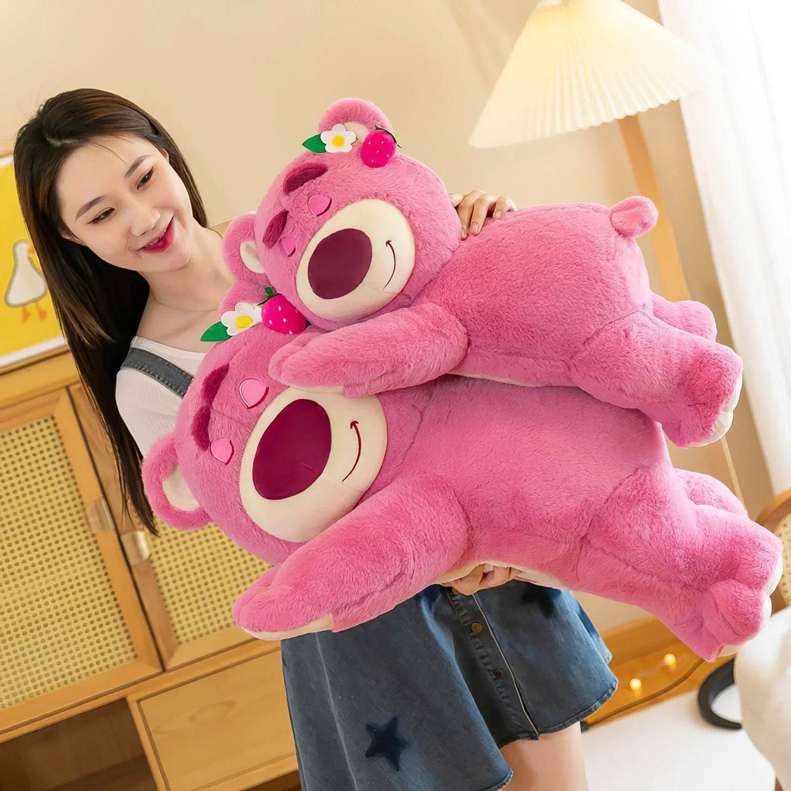80cm Anime Toy Story Lots-o-Huggin Bear Plush Toy Kawaii - ToylandEU