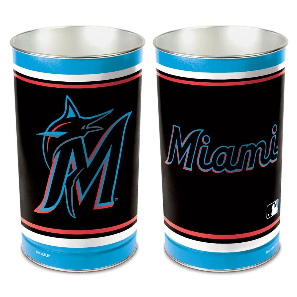 Miami Marlins Wastebasket 15 Inch - Periodic Restock