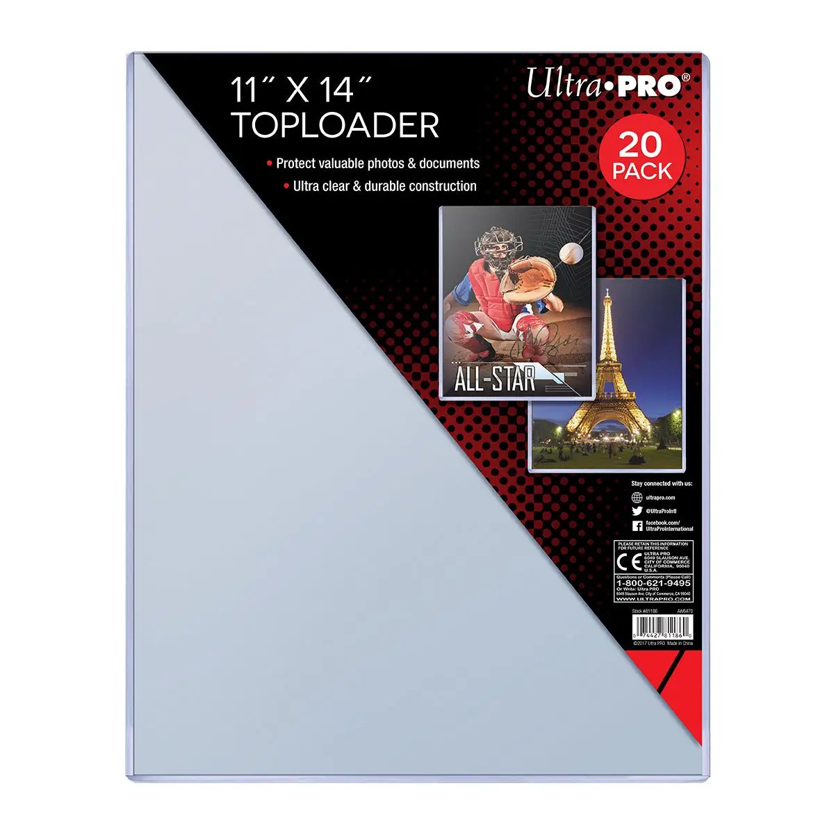 Toploader - 11x14 (20 per pack)