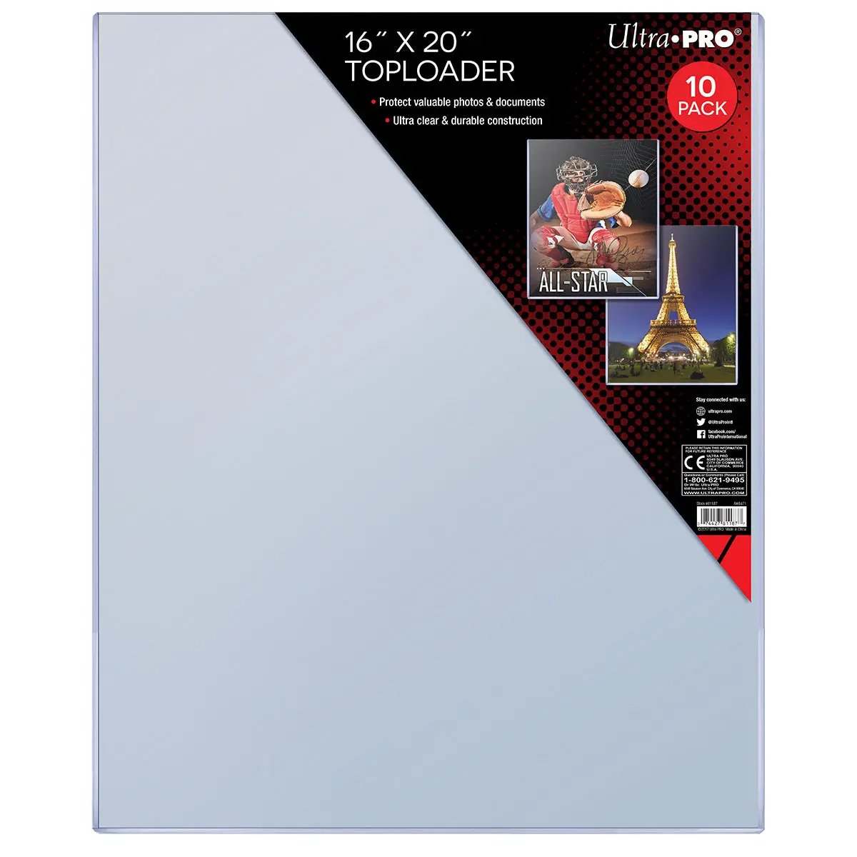 Toploader - 16x20 (10 per pack)