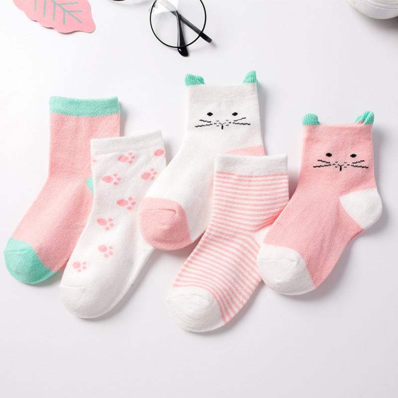 Baby Cartoon Combed Cotton Socks And Stockings | Jacquard