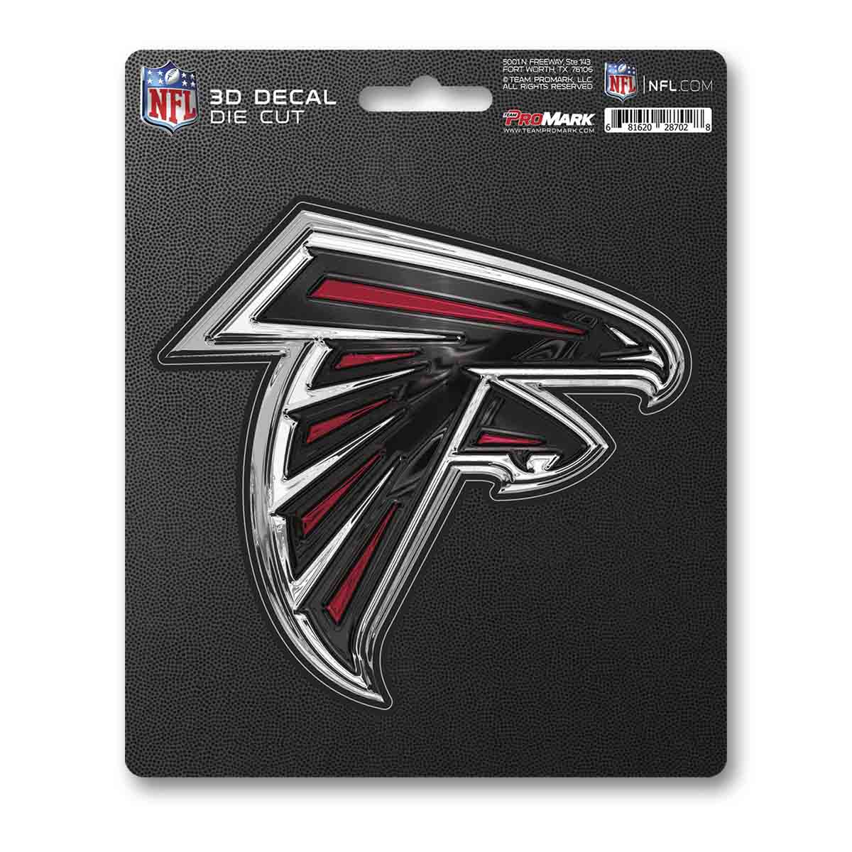 Atlanta Falcons Decal 5x8 Die Cut 3D Logo Design