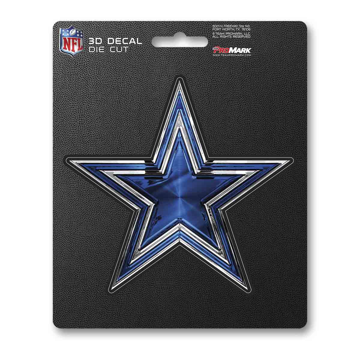 Dallas Cowboys Decal 5x8 Die Cut 3D Logo Design