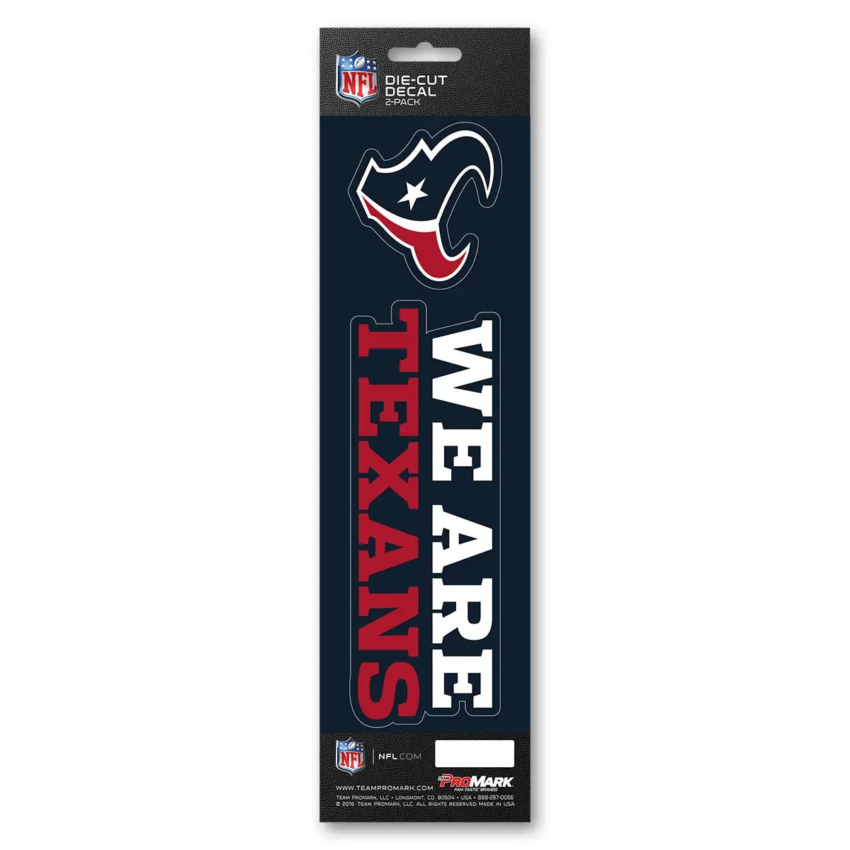 Houston Texans Decal Die Cut Slogan Pack