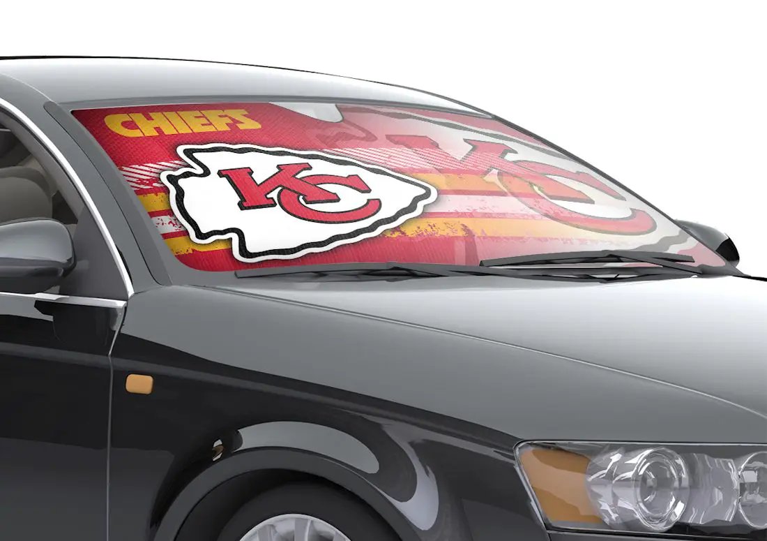 Kansas City Chiefs Auto Sun Shade - 59"x27"