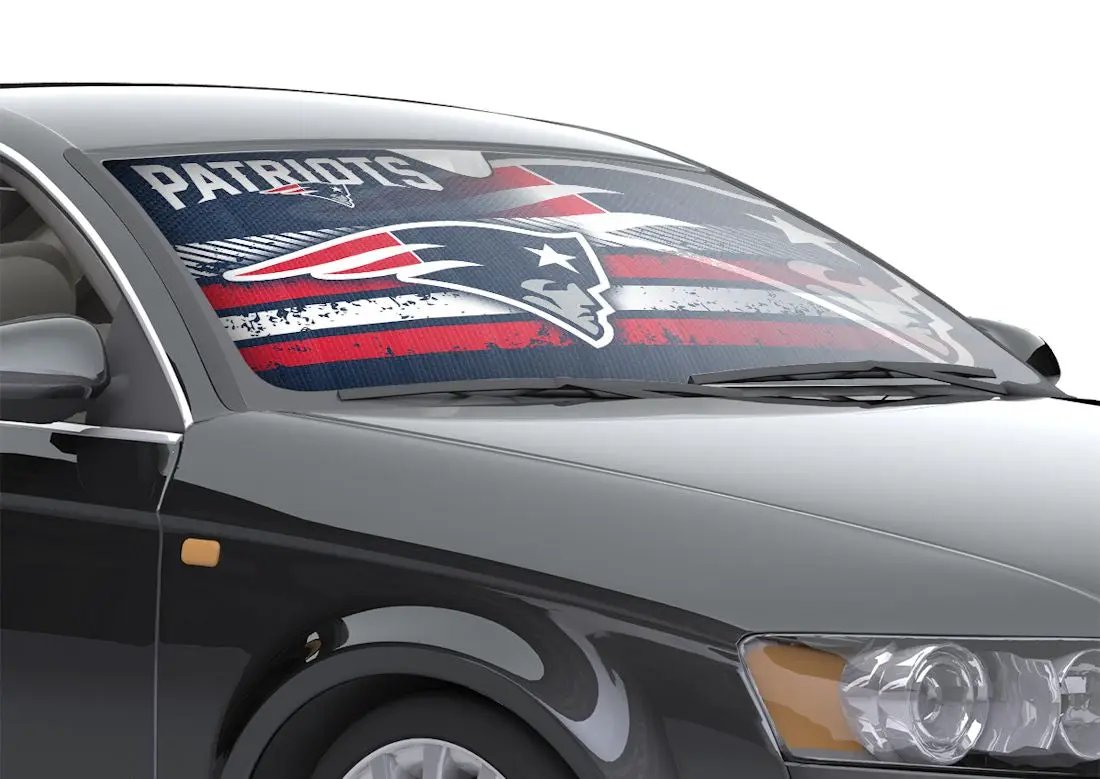 New England Patriots Auto Sun Shade - 59"x27"