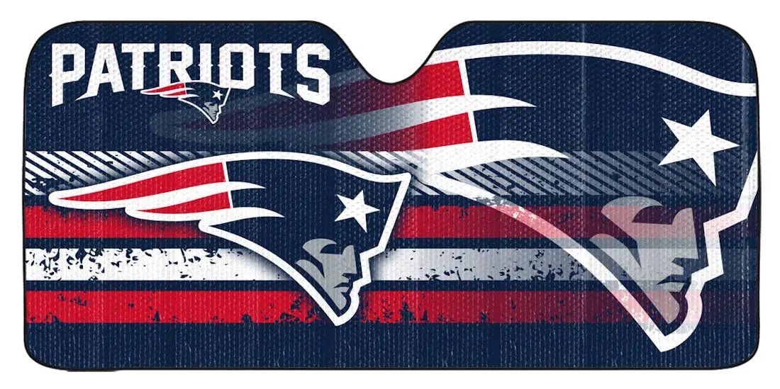 New England Patriots Auto Sun Shade - 59"x27"