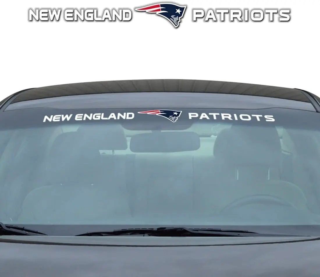 New England Patriots Decal 35x4 Windshield Style