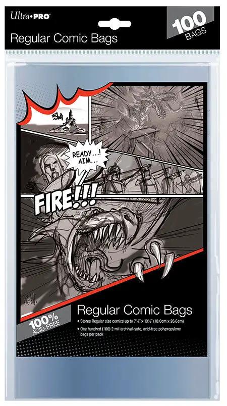 Comic Bags - Regular Size (100 per pack)