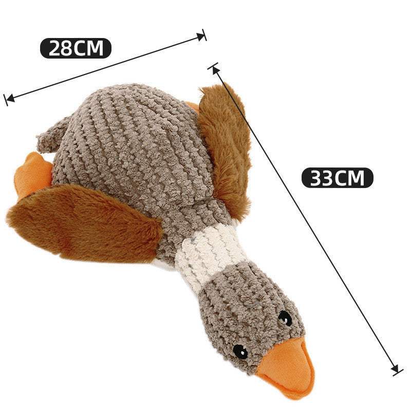 Plush Goose Dog Chew Toy | Bite-Resistant Molars