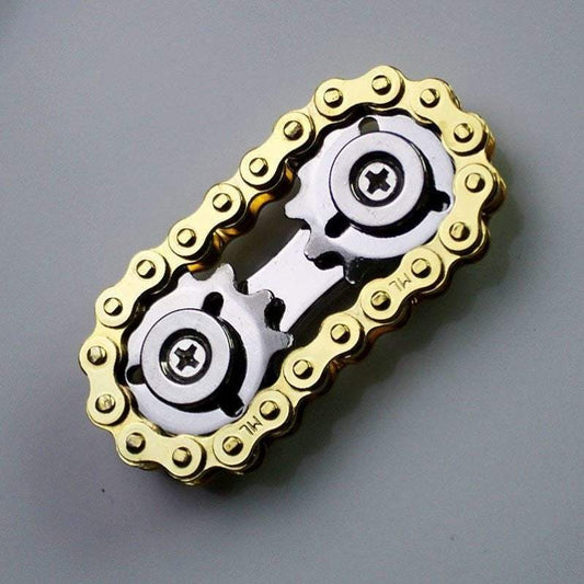 Metal Car Fidget Toy | Finger Dexterity | Gold Metallic | Compact Dimensions