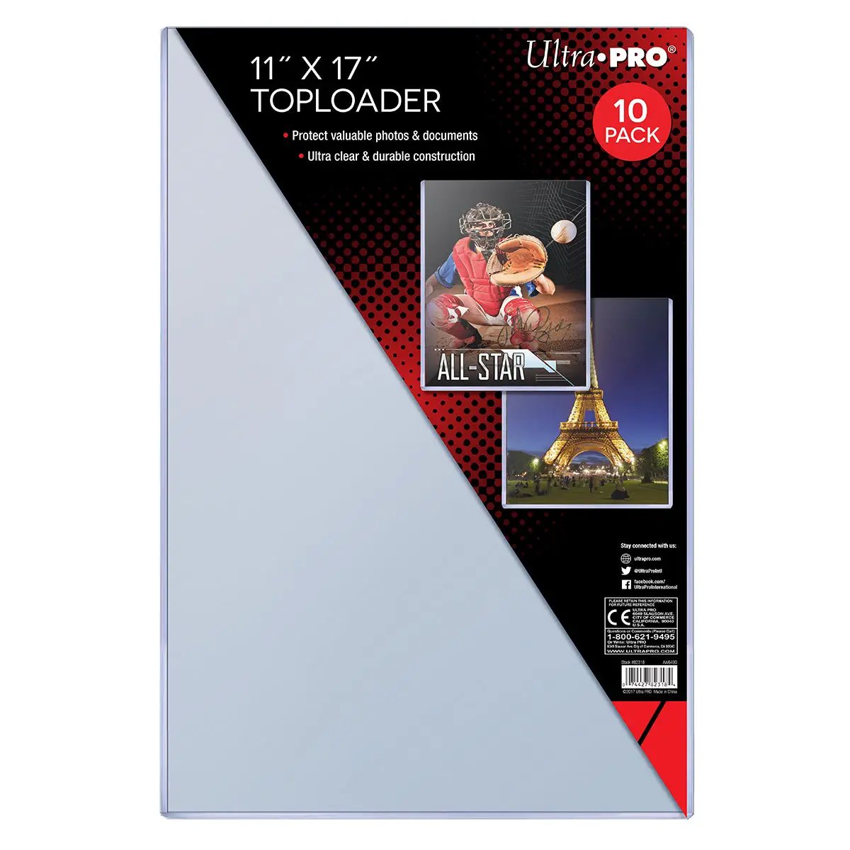 Toploader - 11x17 (10 per pack)