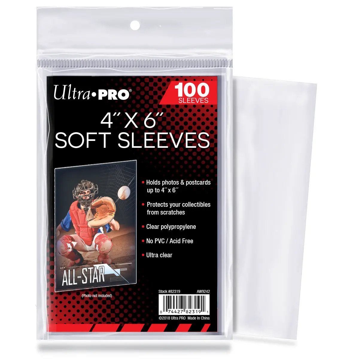 Ultra Pro 4 x 6 Card Sleeve (100 per pack)