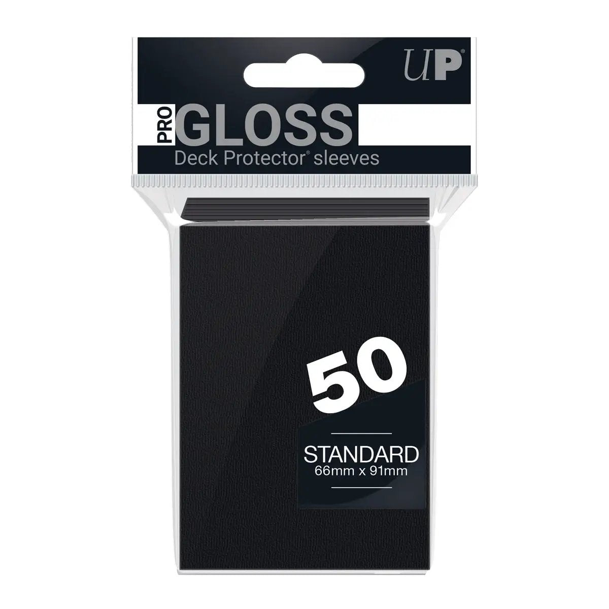 Deck Protectors - Pro Gloss - Black (One Pack of 50)