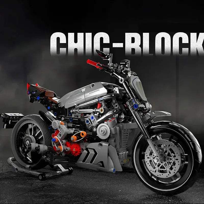 827 Pieces City Motorcycle Building Blocks Set With Free Replacement - ToylandEU