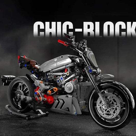 827 Pieces City Motorcycle Building Blocks Set With Free Replacement - ToylandEU